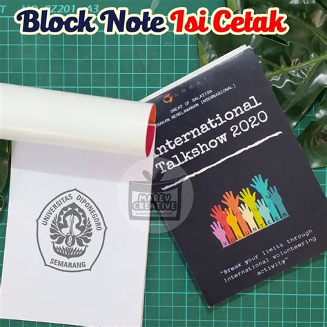 Jual BLOCKNOTE CUSTOM BLOCK NOTE A5 NOTES A6 NOTEBOOK A6 Uk A5