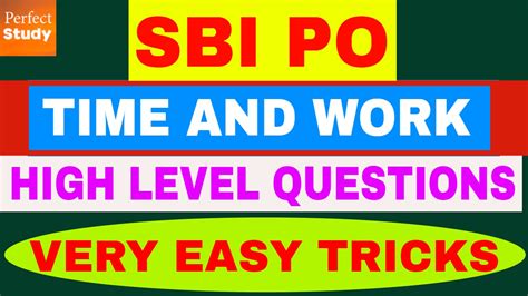 Time And Work High Level Shortcuts Tricks Sbi Po Ibps Ssc Cat Techniques Tips In