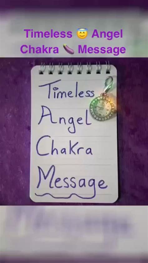 Timeless Angel 😇 Chakra Color Purple 🍆 Message Reading Tarot Spreads