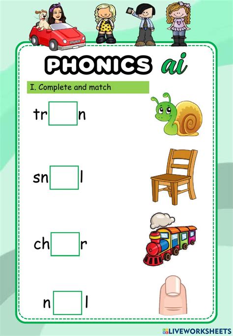 Phonics Ai Exercise Live Worksheets