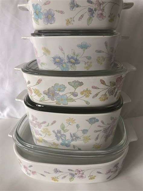 Corningware Pastel Bouquet Pattern 1QT To 2 5L Mini Etsy