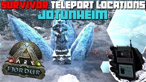 ARK Fjordur Jotunheim TELEPORT Locations Find POI Resources