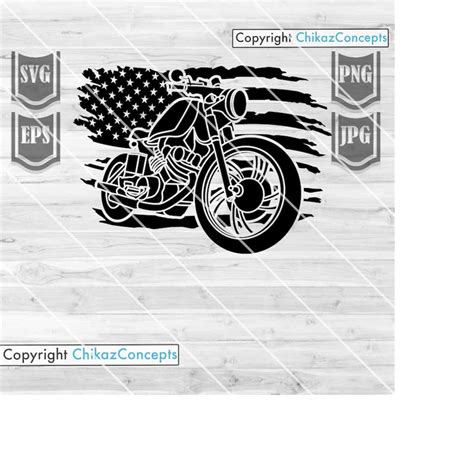 Us Motorcycle Svg Biker Clipart Rider Dad T Idea Bi Inspire Uplift