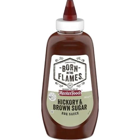 Buy Masterfoods Born In The Flames Hickory Bbq Sauce 500ml Online