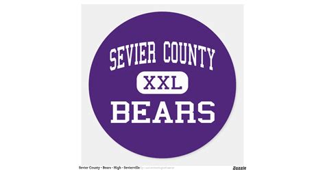 Sevier County Bears High Sevierville Classic Round Sticker Zazzle