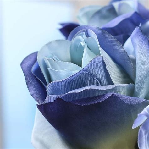 Blue Artificial Rose Bundle Wedding Florals Floral Supplies Craft