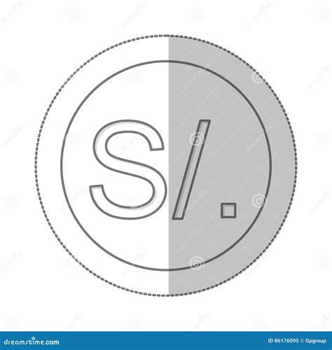 Peruvian Currency Symbol Icon Stock Illustration - Illustration of ...