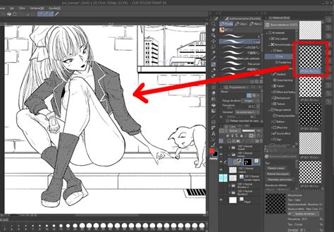 C Mo Aplicar Tramas Con Clip Studio Paint Fukur C Mics