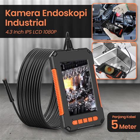 Sruton Kamera Endoskopi Industrial Endoscope Inch Ips Lcd P