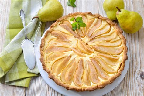 Ricotta Pear Tart Recipe Creamy Baked Italian Dessert Tuscany Now