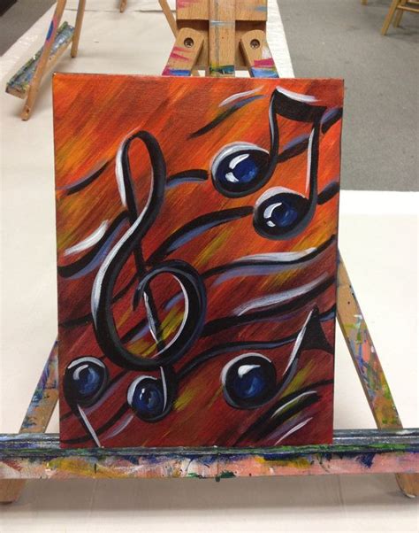 Musik nimmt 9 x 12 Acryl Malerei Gemälde von ArtsyChattanooga Music