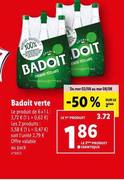 Promo Badoit Verte Chez Lidl ICatalogue Fr