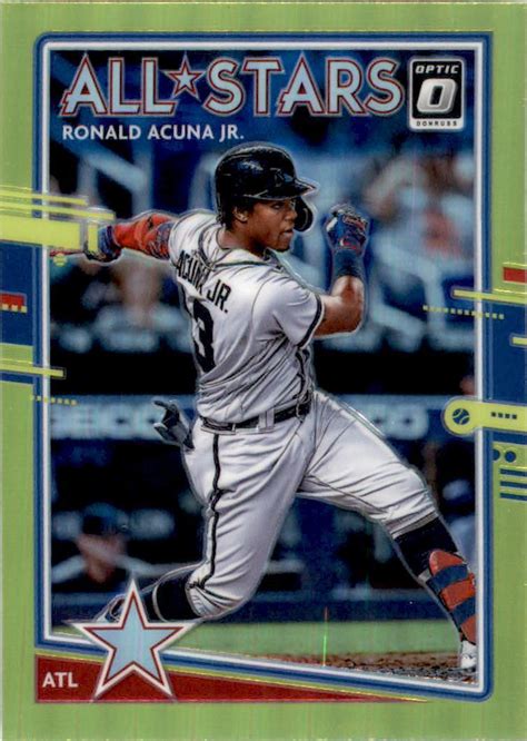 Donruss Optic Lime Green Ronald Acuna Jr As Ebay