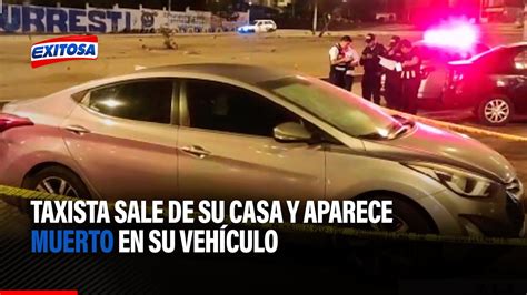 Taxista sale de su casa y aparece muerto en su vehículo al día