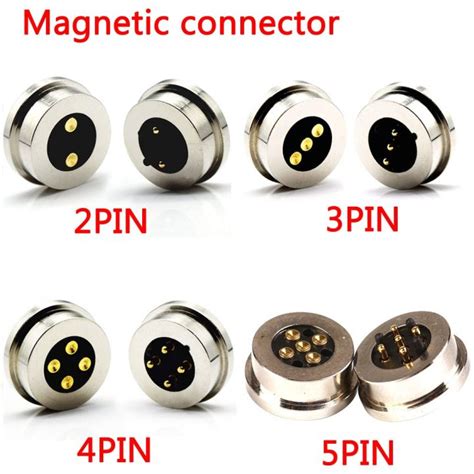 Hot K 2345p Waterproof High Current Magnet Suction Spring Pogo Pin Connector Male Female