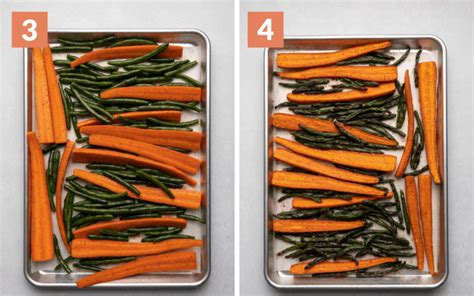 Roasted Green Beans And Carrots Bites With Bri