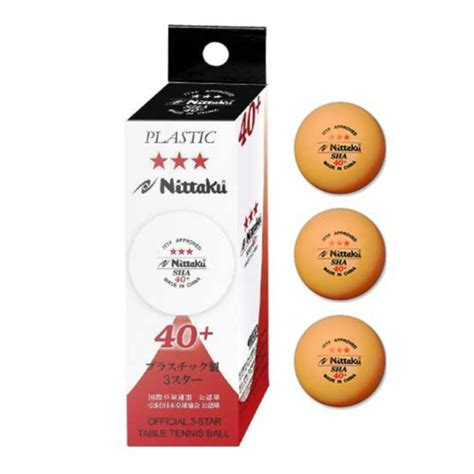 Table Tennis Balls 40 NITTAKU NEXCEL 3 Star Polyball ORANGE