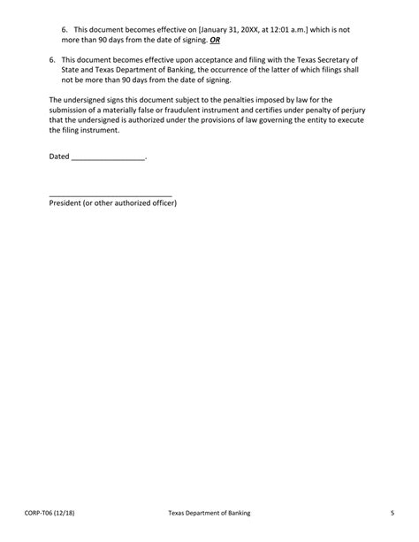 Sample Form Corp T06 Fill Out Sign Online And Download Printable Pdf Texas Templateroller