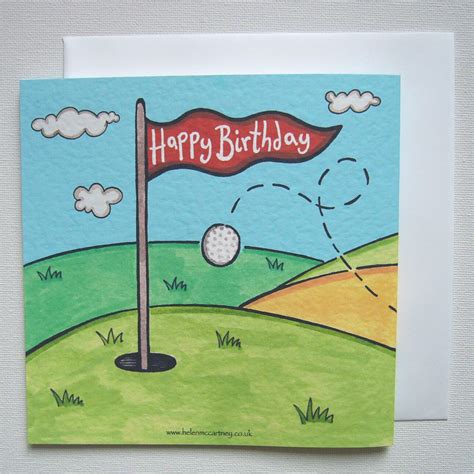 Happy Birthday Golf Card Printable Printable Templates Free Golf