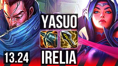 YASUO Vs IRELIA TOP 10 Solo Kills 1 4M Mastery 600 Games 10 2 3