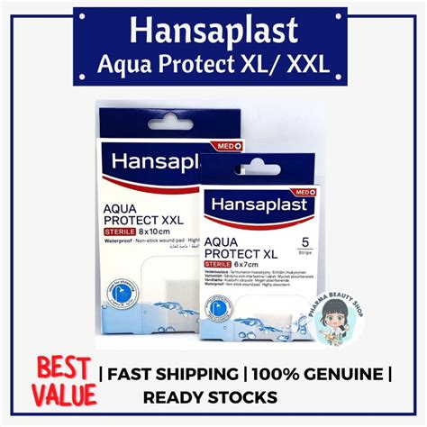 Hansaplast Aqua Protect Sterile Range Xl X Cm S Xxl X Cm S