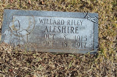 Willard Riley Aleshire 1915 1917 Find A Grave Memorial