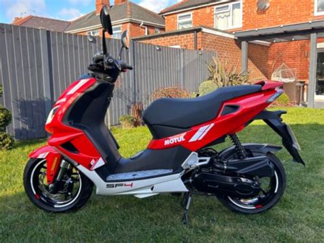 Peugeot Speedfight 50 Motul Red Moped Scooter Ebay