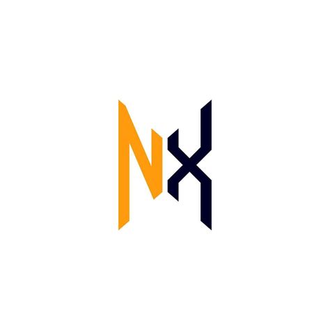 Dise O Creativo Del Logotipo De La Letra Nx Con Gr Fico Vectorial