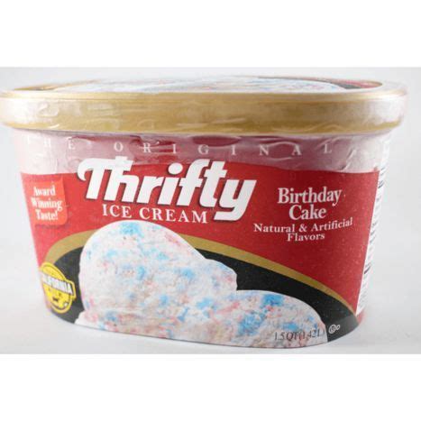 Buy Thrifty Birthday Cake Ice Cream - 1.5 Quarts Online | Mercato