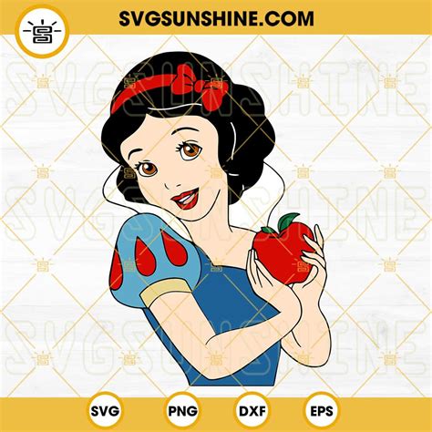 Snow White Svg Snow White Cricut Silhouette Vector Clipart