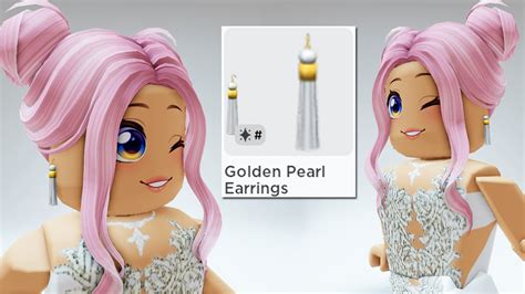 Hurry Get These Free Golden Pearl Earrings Now Easy Limited Roblox