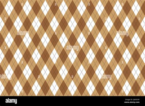 Seamless Argyle Pattern Diamond Shapes Background Vector Stock Vector