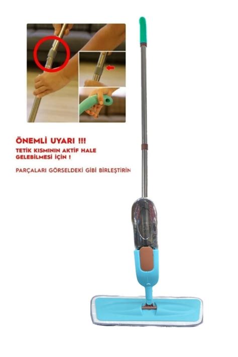 KARAKUŞ Water Sprey Mop Deterjan Hazneli 2 Adet Moplu Spreyli Temizlik