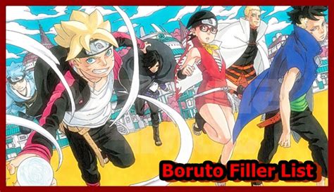 Boruto Filler List and Chronological Order 2021