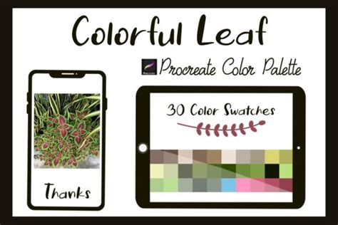 Procreate Color Palette Colorful Leaf Graphic By Tanvara Digital Art