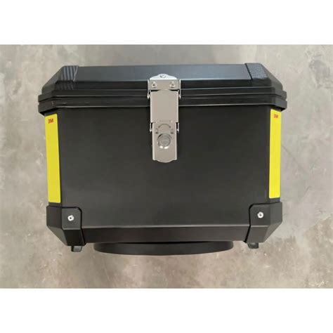 Motorcycle Top Box ABS 45L Waterproof Rack PLASTIC Safety Lock For