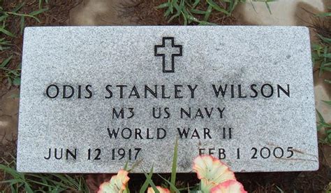 Odis Stanley Wilson 1917 2005 Find A Grave Memorial