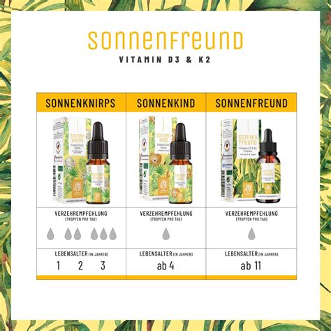 Vitamin D K Tropfen Vegan Sonnenfreund Naturtreu Ml Shop