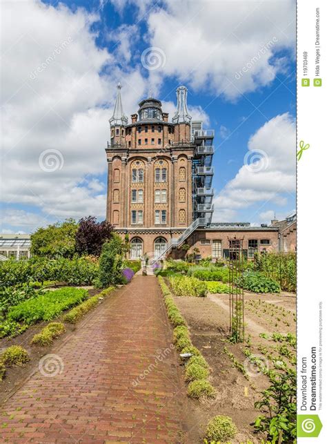 Ancent Water Tower In Dordrecht Netherlands Stock Image Image Of