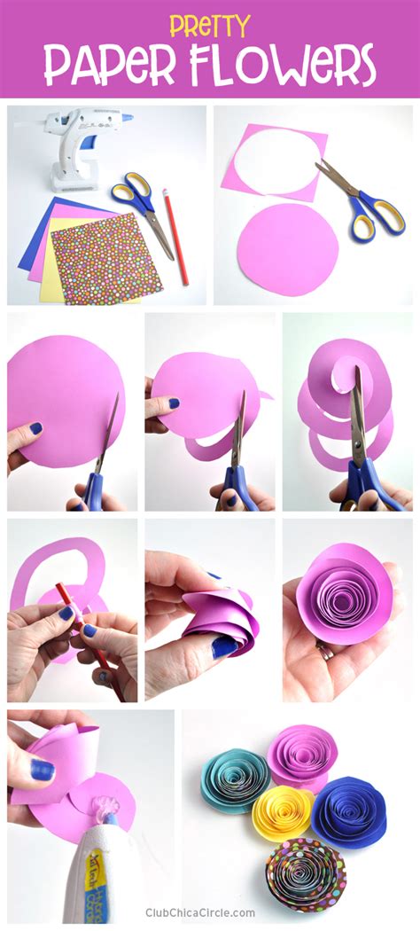 Pretty Paper Flower DIY | Club Chica Circle - where crafty is contagious