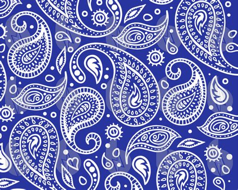 Blue Paisley Bandana Pattern Svg files for Cricut Cut File | Etsy