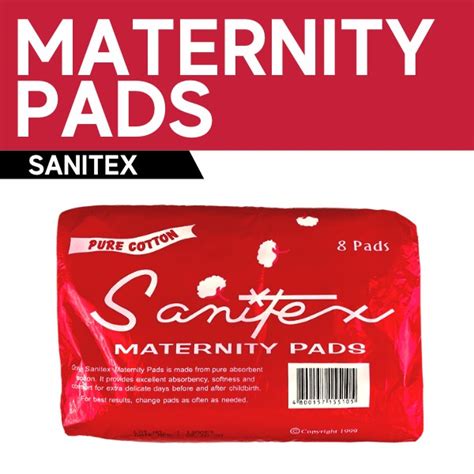 Maternity Pads Sanitex 8s Shopee Philippines