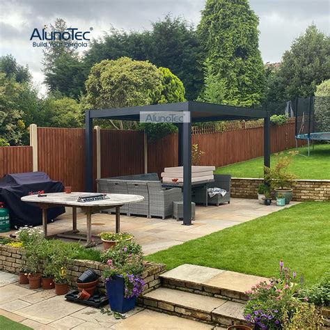 AlunoTec Pergo X Garden Aluminum Profiles Manual Louvered Roof