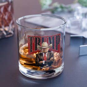 Donald Trump Whiskey Glass 47th President Bourbon Glasses