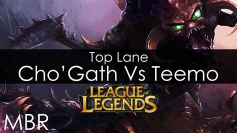 League Of Legends Cho Gath Top Lane Vs Teemo Gameplay May 2013 HD