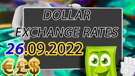 Exchange Rate Dollar To Euro Indian Rupee Chy Etc 26 09 22 YouTube