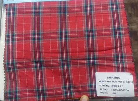 Twill Cotton Checks Shirting Fabrics Check Stripes Multicolour At Rs