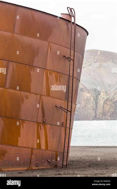 Disused Oil Tank At Whalers Bay Deception Island South Shetland