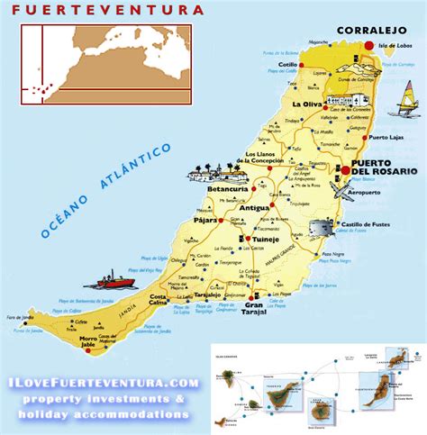 Mapa De Fuerteventura Descubre Los Mejores Municipios Y Playas