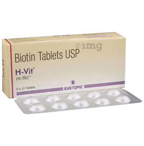 H Vit Biotin Tablet Buy Strip Of Tablets At Best Price In India Mg